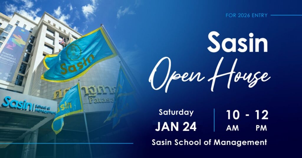 Sasin, Chula to Host Open House on Saturday, 24 January 2026